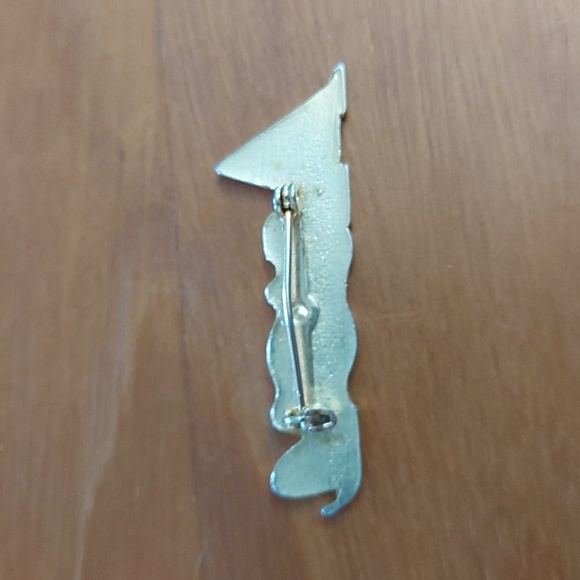 Avon Gold Tone Script Pin/Brooch - Picture 3 of 4